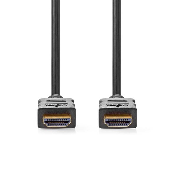 Nedis ultra HD HDMI kábel CVGL34060BK200, HDMI dugó - dugó, 4K@60Hz, ARC, 18 Gbps, aranyozott csatlakozók, hossz 20m