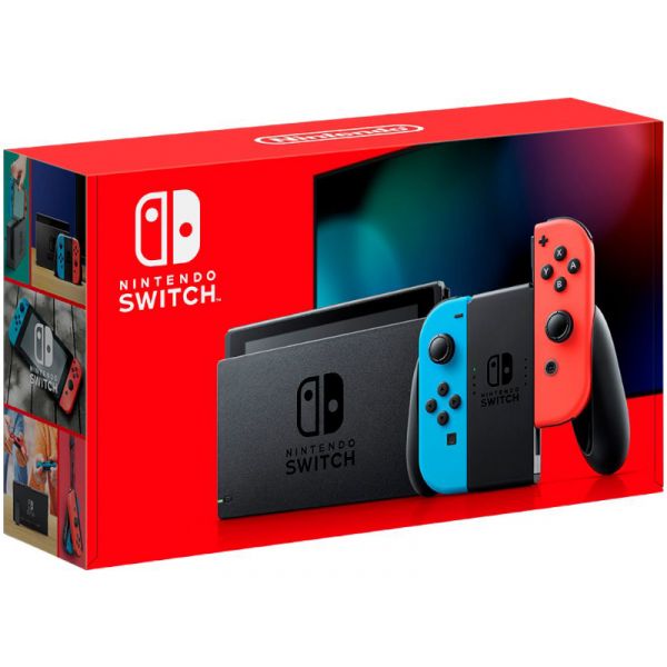 Nintendo Switch V2 Konzol (Piros/Kék)