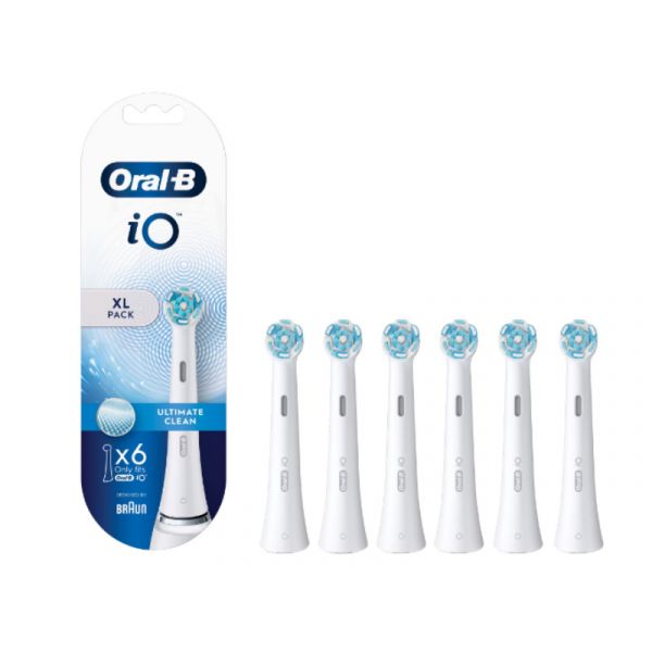 Oral-B iO fogkefefej Ultimate Clean XL pack 6db (10PO010461) fehér