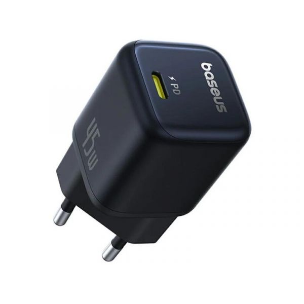 Baseus PicoGo hálózati gyors töltő 45W, USB Type-C, fekete (P10176800123-00)