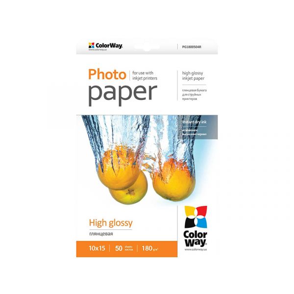 ColorWay magasfényű 10×15cm 180g Fotópapír