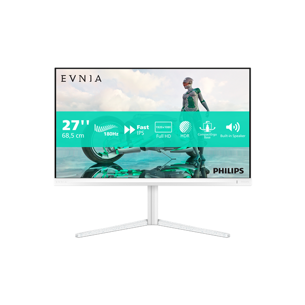 PHILIPS Evnia 3000 27" FHD Fast-IPS 180Hz gaming monitor (27M2N3201A/00) fehér