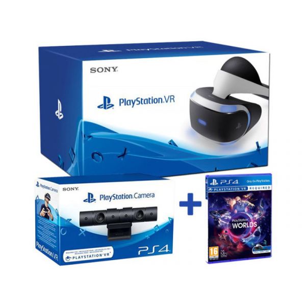 PlayStation VR Headset (PSVR) + Kamera + VR Worlds