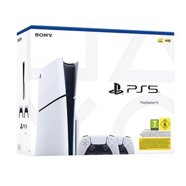 Sony Playstation 5 Slim konzol, E-Chassis, 1TB, 2db kontrollerrel (PS719022602)