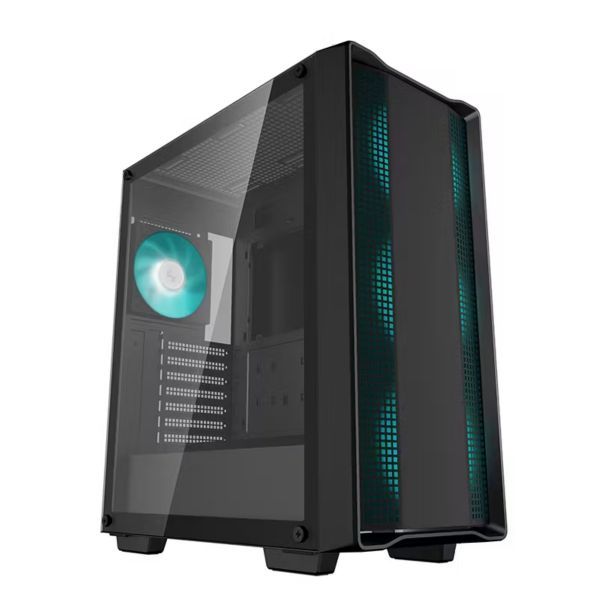 DEEPCOOL Ház Midi ATX CC560 V2 Tápegység nélkül, Fekete Üvegfalú (R-CC560-BKGAA4-G-2)