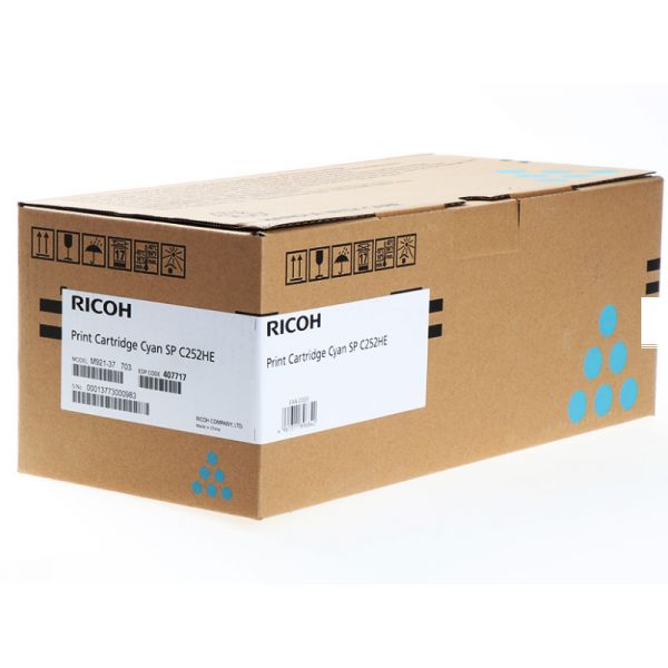 Ricoh SPC252HE Toner (407717) ciánkék