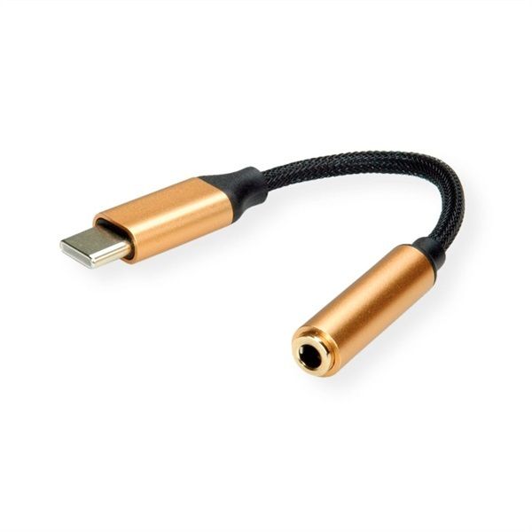 ROLINE Adapter Type-C - 3,5mm Jack, M/F, 0,13m (12.03.3223-10)