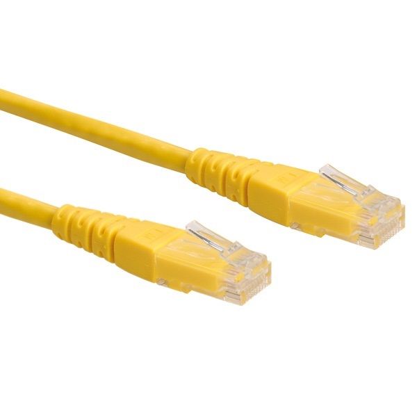 ROLINE UTP CAT6 kábel, 30cm (21.15.1512) Sárga