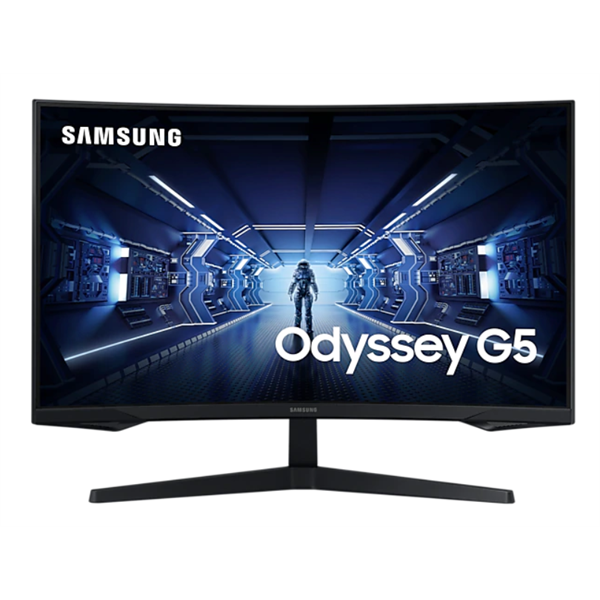 SAMSUNG 32" Odyssey G5 WQHD ívelt Gaming Monitor (LC32G55TQWUXEN)
