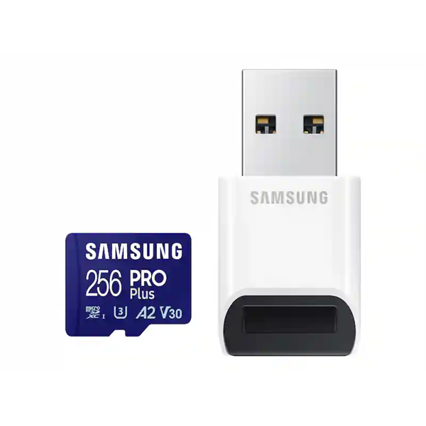 Samsung PRO Plus microSD kártya 256GB + Adapter (MB-MD256SB/WW)