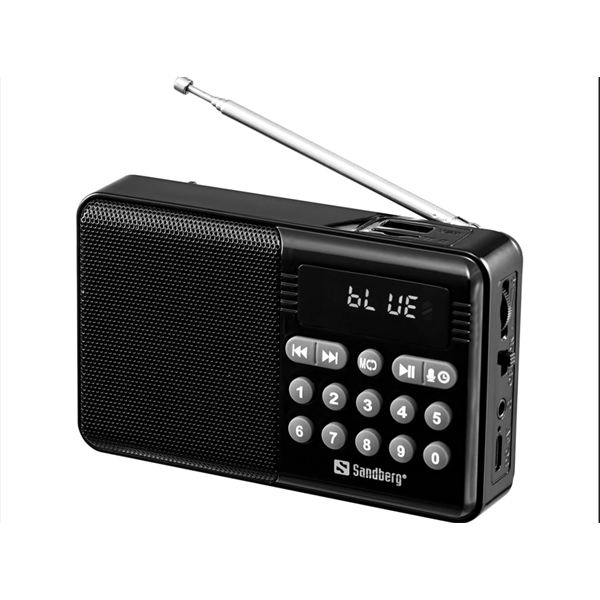 SANDBERG Speaker Radio FM + BT recharge, MP3 playable from USB or TF-Card, Super Small, 5 év garancia (421-18)