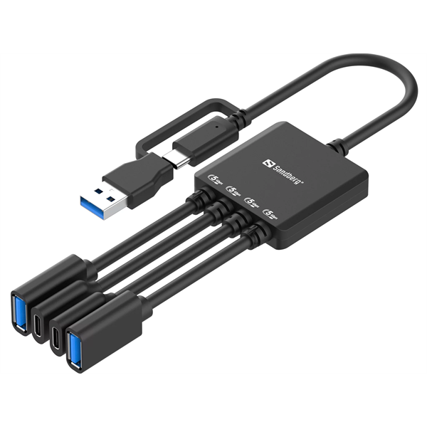 SANDBERG USB-C/A to 2A+2C Splitter (136-81)