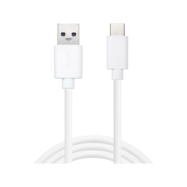 Sandberg USB-C 3.1 > USB-A 3.0 1M - adatkábel (136-15) fehér