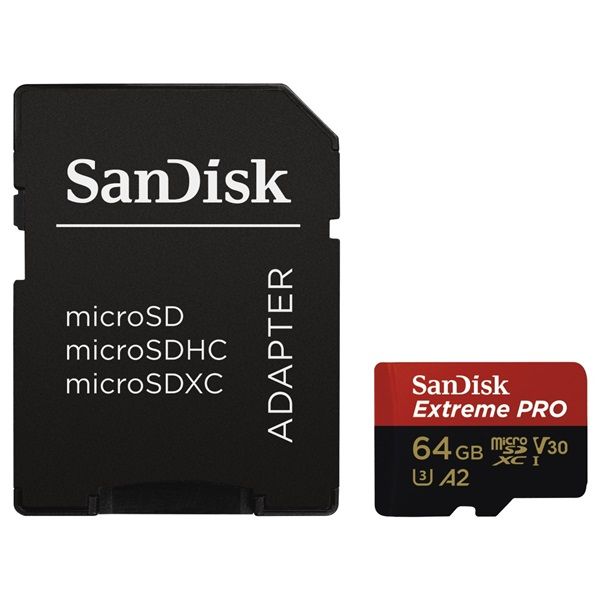 SANDISK EXTREME PRO MEMÓRIAKÁRTYA 64GB (214503)