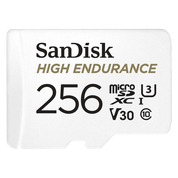 SANDISK Memóriakártya 183568, MICRO SDXC KÁRTYA HIGH ENDURANCE 256GB, 100 MB/S, C10, U3, V30