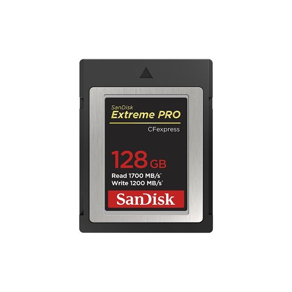 SANDISK Memóriakártya 186485, CFEXPRESS EXTREME PRO® KÁRTYA 128GB, Type B, 1700MB/s, 1200MB/s,