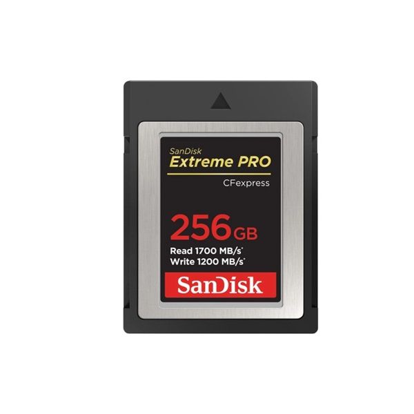 SANDISK Memóriakártya 186486, CFEXPRESS EXTREME PRO® KÁRTYA 256GB, Type B, 1700MB/s, 1200MB/s,