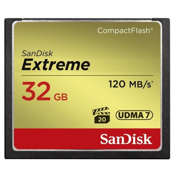 SANDISK Memóriakártya CF EXTREME 32GB, 120MB/S