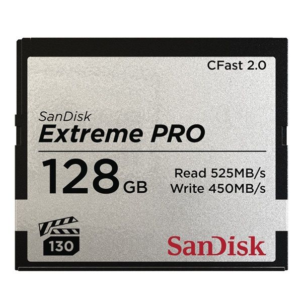 SANDISK Memóriakártya CF EXTREME Pro CFast 2.0  128GB, VPG130, 525MB/S