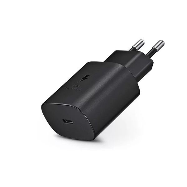 Samsung gyári USB hálózati töltő adapter TypeC bemenet  25W  EPTA800EBE PD.3.0 Super Fast Charging  fekete ECO csom (SA800695)