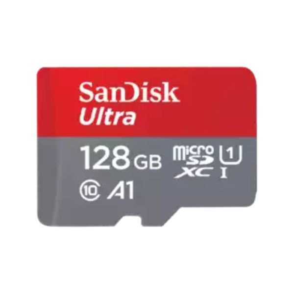 SANDISK ULTRA MICROSDXC 128GB + SD ADAPTER 140MB/S A1 CLASS 10 NS (SDSQUAB-128G-GN6MA)