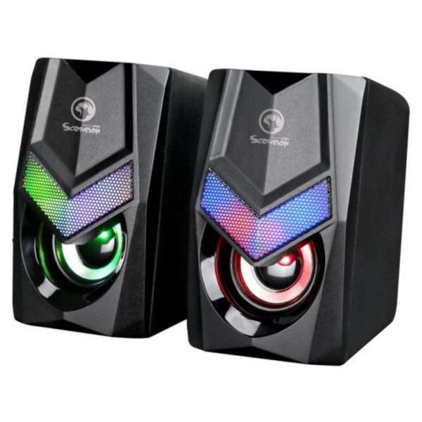 MARVO Havoc 10 vezetékes hangszóró - fekete - RGB viágítás (SG-118)