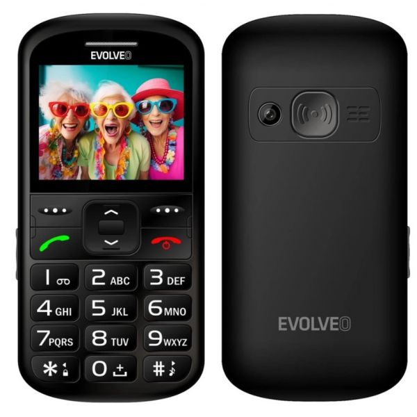 EVOLVEO EasyPhone XS EP-570-XS Mobiltelefon, fekete