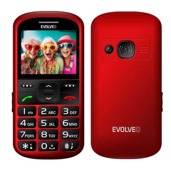 EVOLVEO EasyPhone XS EP-570-XS Mobiltelefon, piros