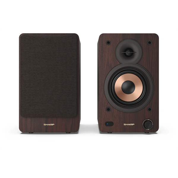 SHARP CP-SS30BR 2.0 Polchangszóró, 60W, USB/Bluetooth, Barna