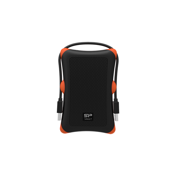 SILICON POWER Armor A30  2.5" USB 3.0 Külső Ház, HDD/SSD-hez 9.5mm vastagságig, Fekete (SP000HSPHDA30S3K)