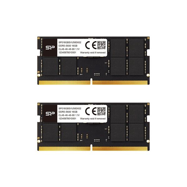 SILICON POWER NB Memória DDR5 32GB 4800Mhz SODIMM (Kit of 2) (SP032GBSVU480F22)