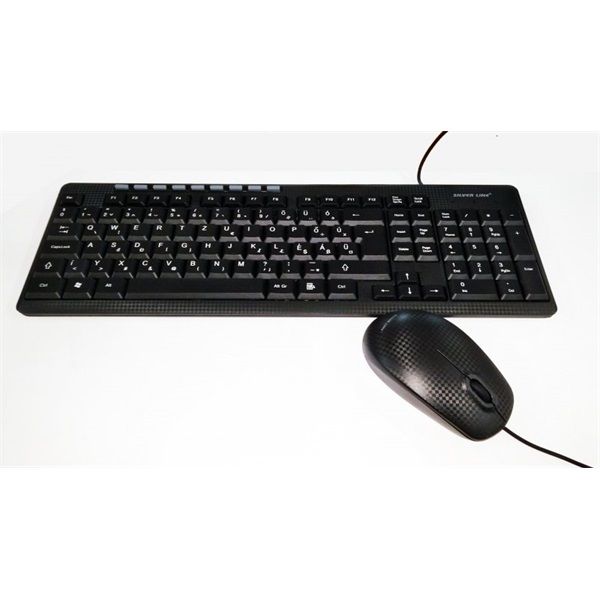 SILVERLINE Vezetékes billentyűzet + Optikai egér MMS-8188 (GBSLMMS8188)