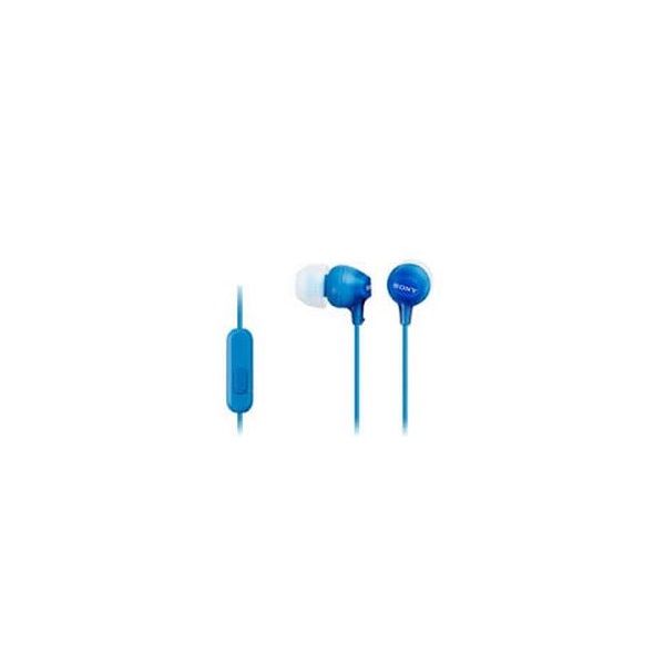 SONY Fülhallgató MDR-EX15APLI hangerőszabályzó kék headset