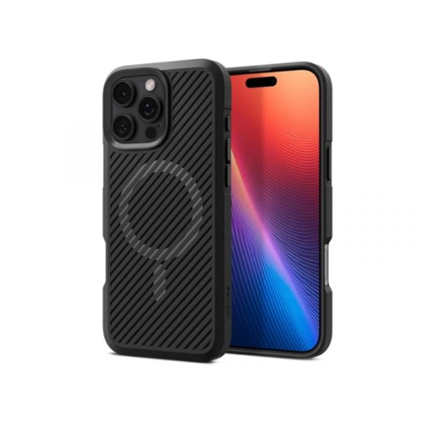 SPIGEN CORE ARMOR MAG szilikon telefonvédő Apple iPhone 16 Pro-hoz (ACS08158) fekete