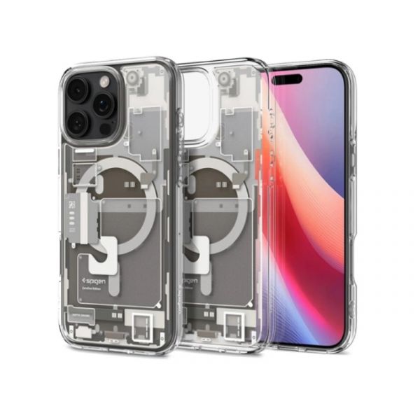 SPIGEN ULTRA HYBRID ZERO ONE műanyag telefonvédő iPhone 16 Pro Max-hoz (ACS08381) titán