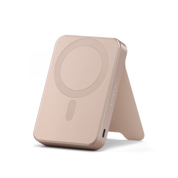 Satechi Qi2 10K Magnetic Power Bank with Stand - Desert Rose (ST-B10Q2SR)