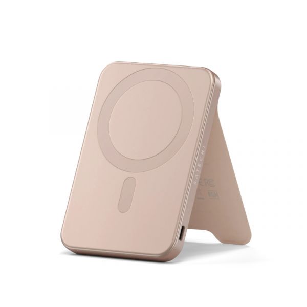 Satechi Qi2 5K Magnetic Power Bank with Stand - Desert Rose (ST-B5Q2SR)