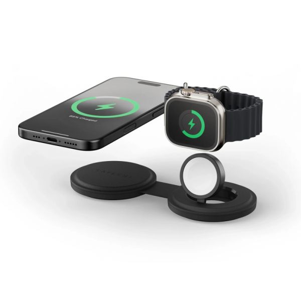 Satechi OntheGo 2-in-1 Wireless Charger - Black (ST-QTG21K)