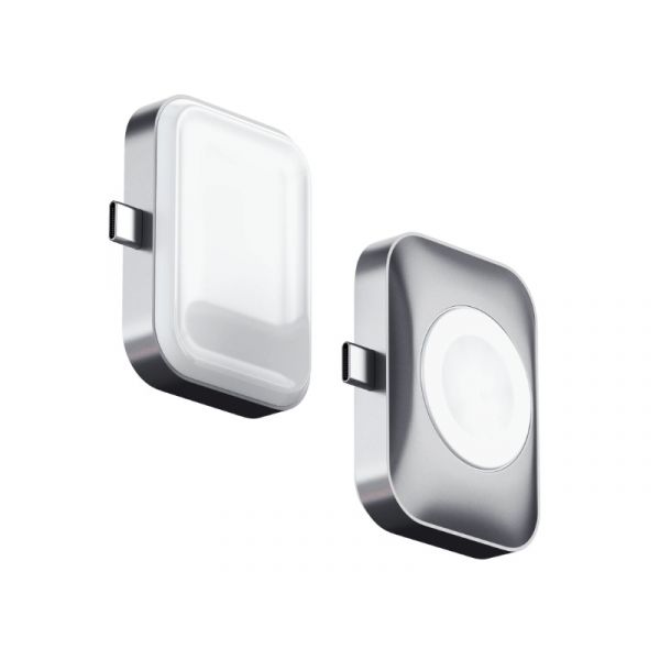 Satechi USB-C 2 in 1 Wireless charging dock for Apple watch and Airpods - Silver (ST-UC2WCDM)