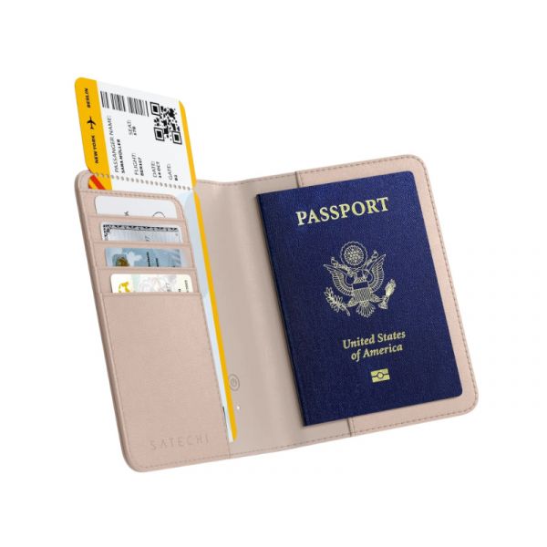 Satechi Vegan-Leather FindAll Passport Cover - Desert Rose (ST-VPCR)