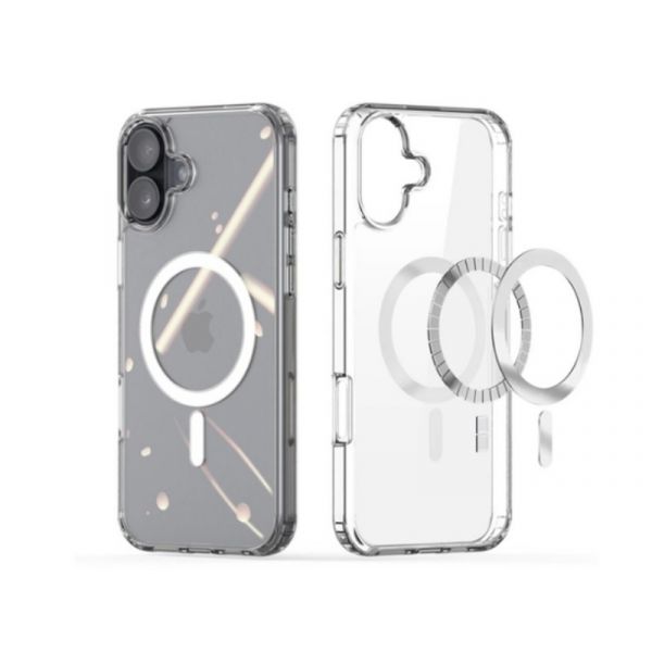 Szilikon telefonvédő tok Apple iPhone 16-hoz (GP-160166) átlátszó