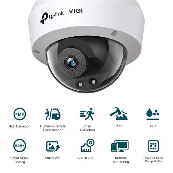 TP-LINK VIGI C240I(2.8mm) kültéri/beltéri éjjellátó 3MP IP Kamera