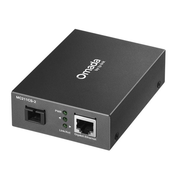 TP-LINK Optikai Media Konverter 1000(réz)-1000(SC), Single mód 2km (MC211CS-2)