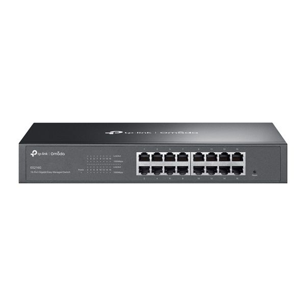 TP-LINK Switch 16x1000Mbps Fémházas Easy Smart (Omada), ES216G