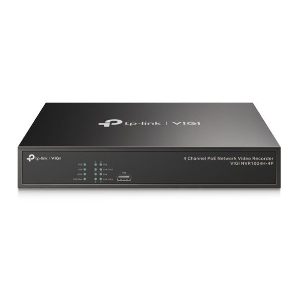 TP-LINK VIGI 4 csatornás POE+ Video Recorder (VIGI NVR1004H-4P)