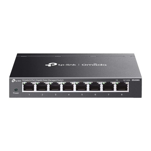 TP-LINK Omada ES208G Switch 8x1000Mbps Fémházas Easy Smart