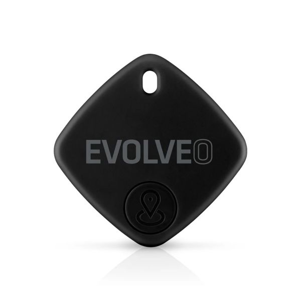 Evolveo TrackTag Bluetooth nyomkövető (kulcstartóra, táskára, valós idejű nyomkövetés, iOS kompatibilis), fekete (ATE TRACKTAG-BK)
