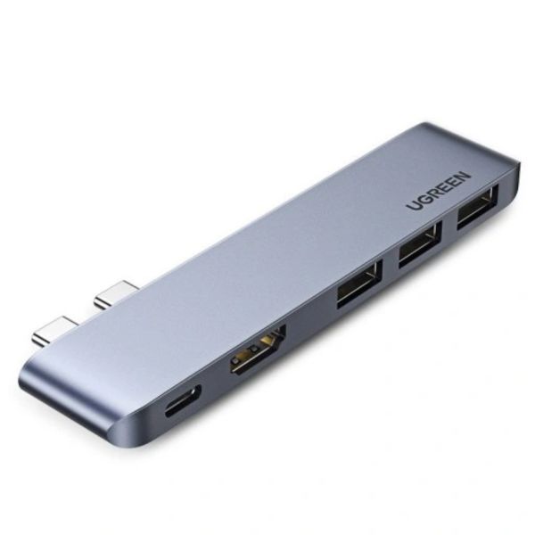 UGREEN CM251 adapter, 2x USB-C–3x USB 3.0, HDMI