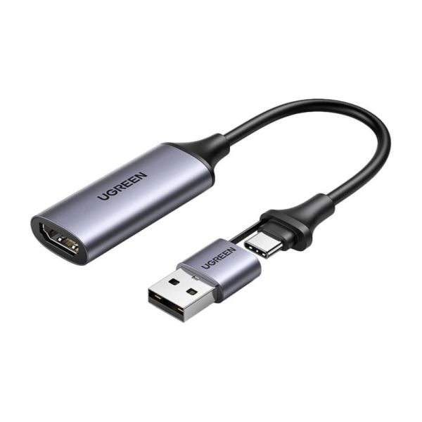 UGREEN CM489 HDMI + kártyaolvasó, 4K 60Hz, USB + USB-C