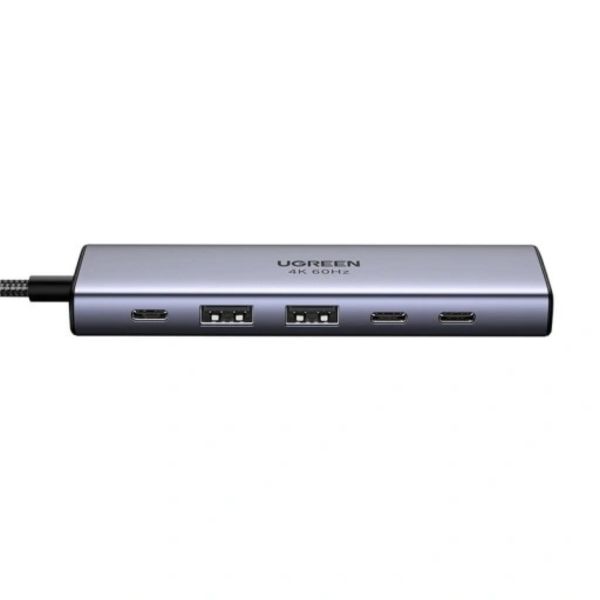 UGREEN CM511 USB-C 6 az 1-ben HUB, 3x USB, DisplayPort, 4K 60Hz